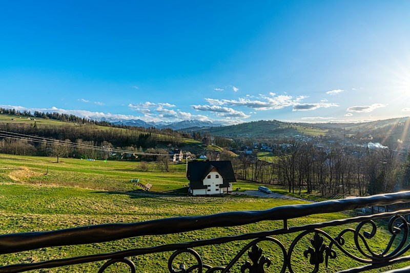 Góralski Przystanek widok z balkonu