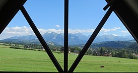 widok  na Tatry z Misiowej Chaty